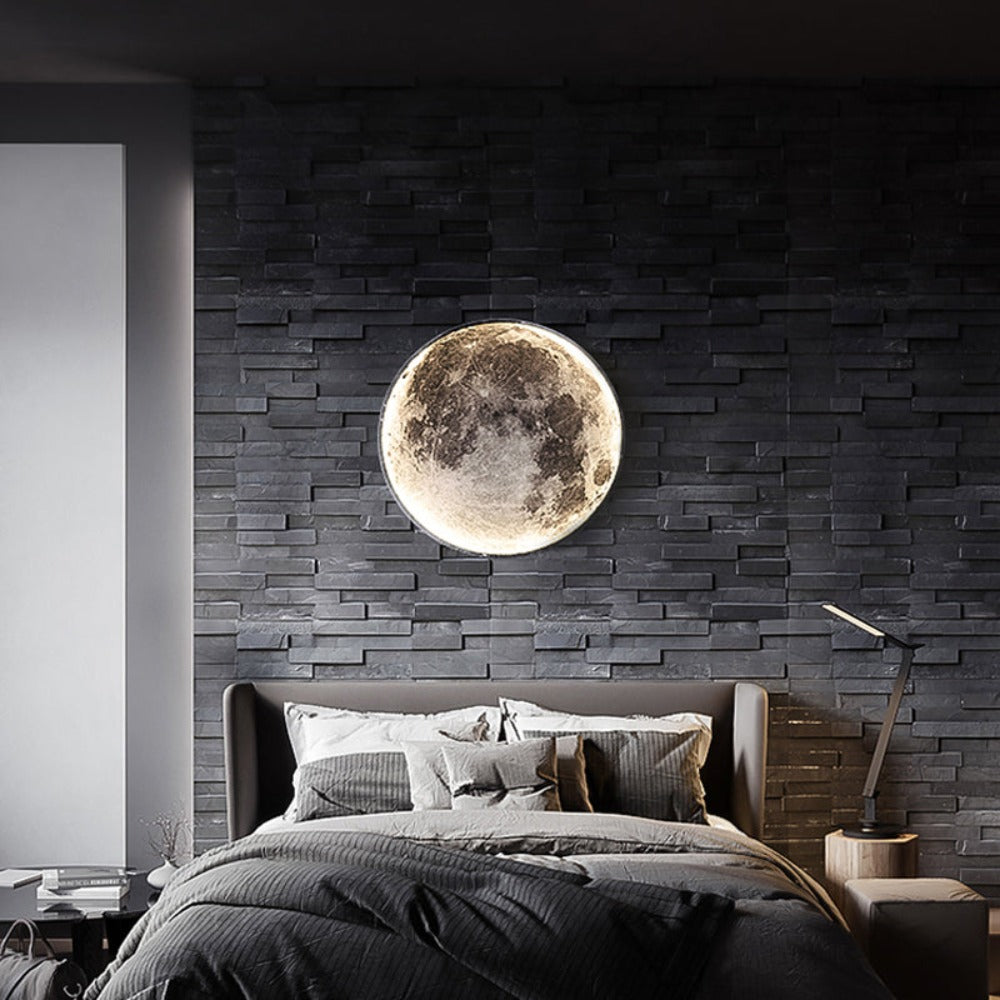 Full Moon Wall Light | Ceiling Light 3D LED Accent Light for Living Room Bedroom