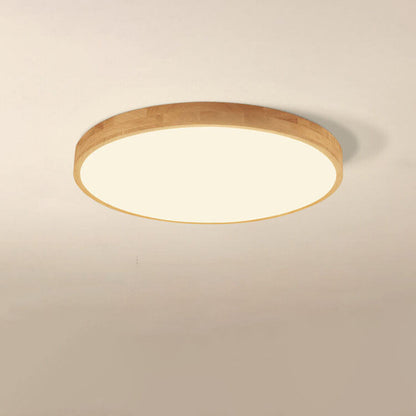 Flush Mount Ceiling Light | Nordic Solid Wood LED