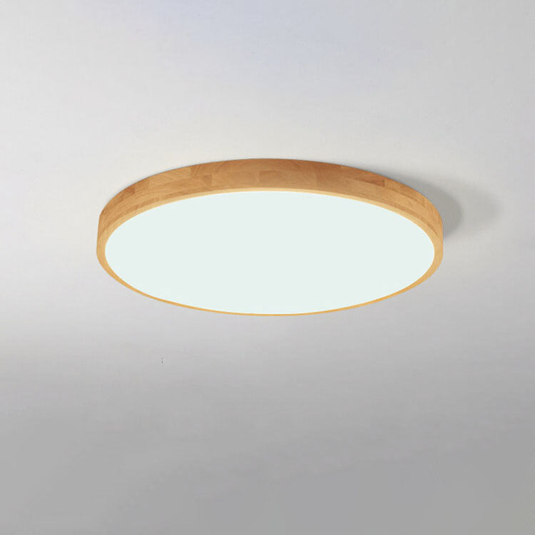 Flush Mount Ceiling Light | Nordic Solid Wood LED
