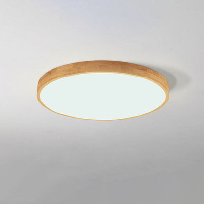 Flush Mount Ceiling Light | Nordic Solid Wood LED