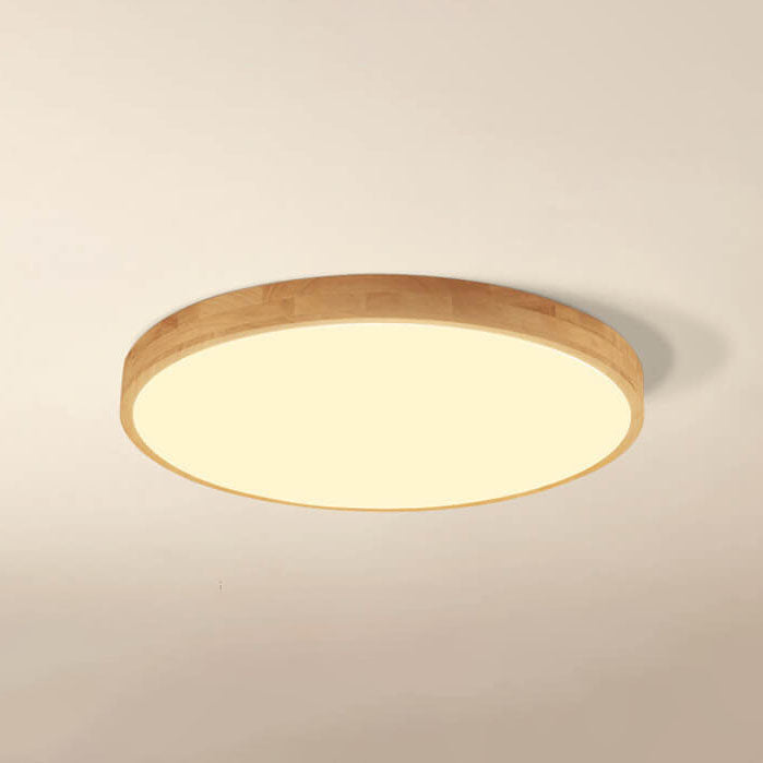 Flush Mount Ceiling Light | Nordic Solid Wood LED