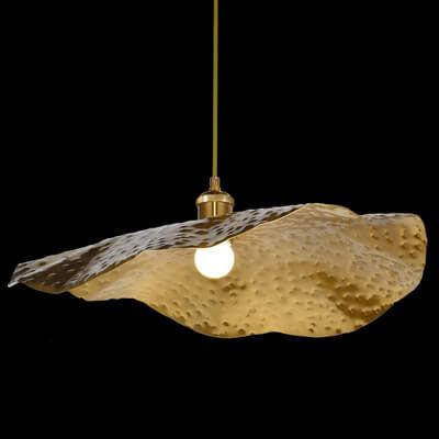 Modern Golden Leaf Pendant Light