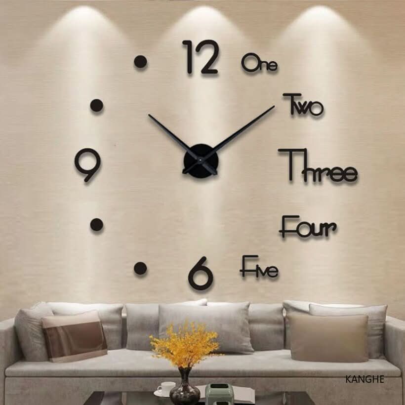 3D Wall Clock | Modern DIY Wall Decor