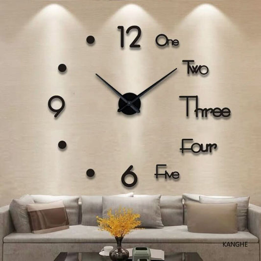 3D Wall Clock | Modern DIY Wall Decor