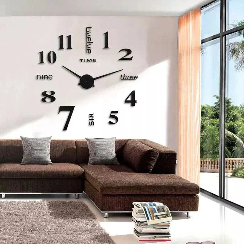 3D Wall Clock | Modern DIY Wall Decor
