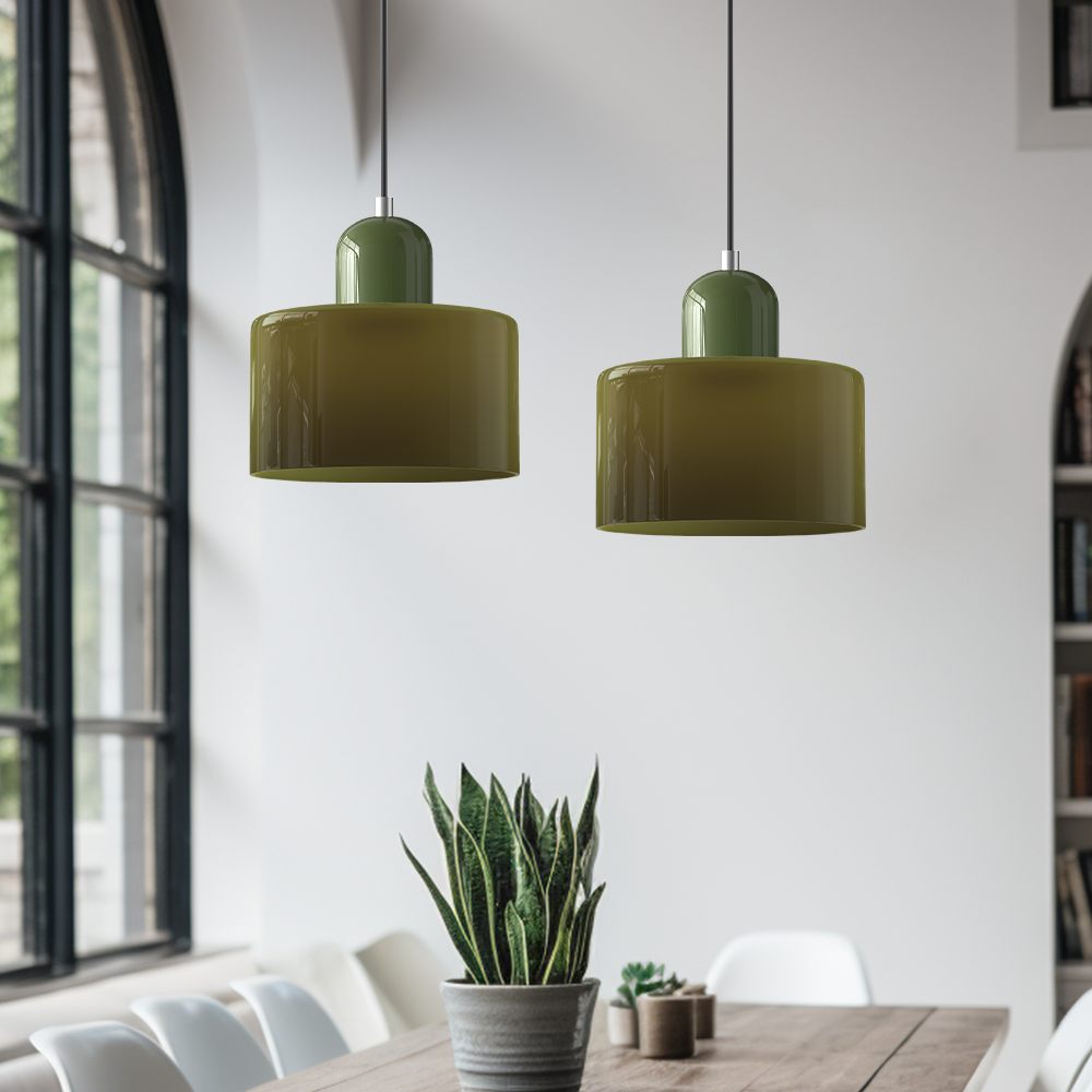 Pendant Light | Adjustable Height Modern Cylinder Shade For Dining Table Kitchen Island