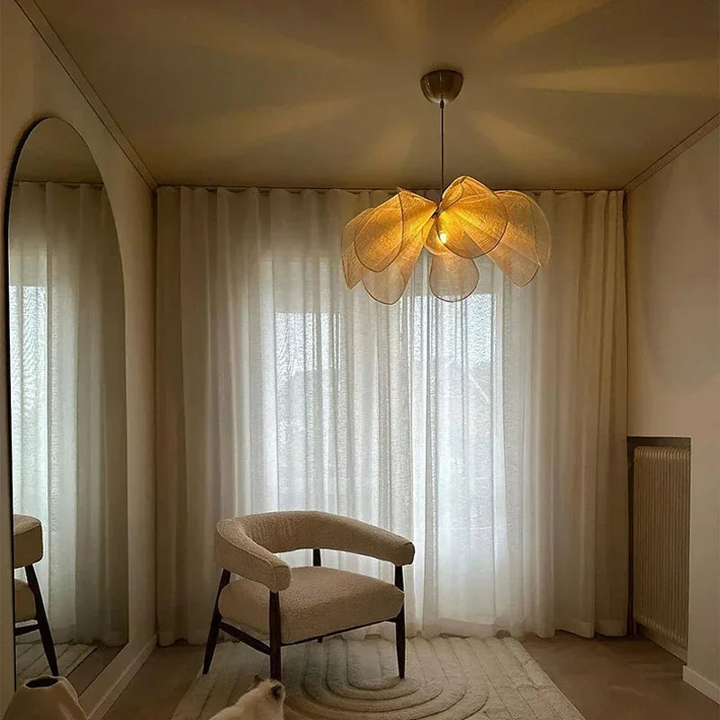 Pendant Light | Vintage Petal Soft Ambient Lighting For Bedroom Dining Room