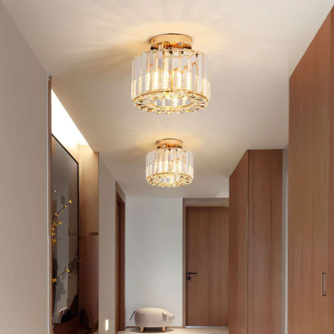Modern Ceiling Light Round LED Fixture For Living Room & Hallway