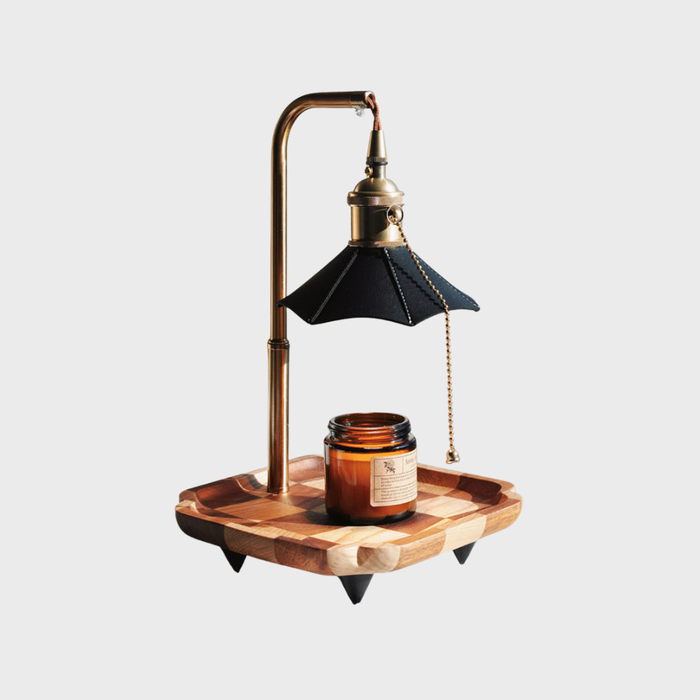 Wood Aromatherapy Candle Table Lamp