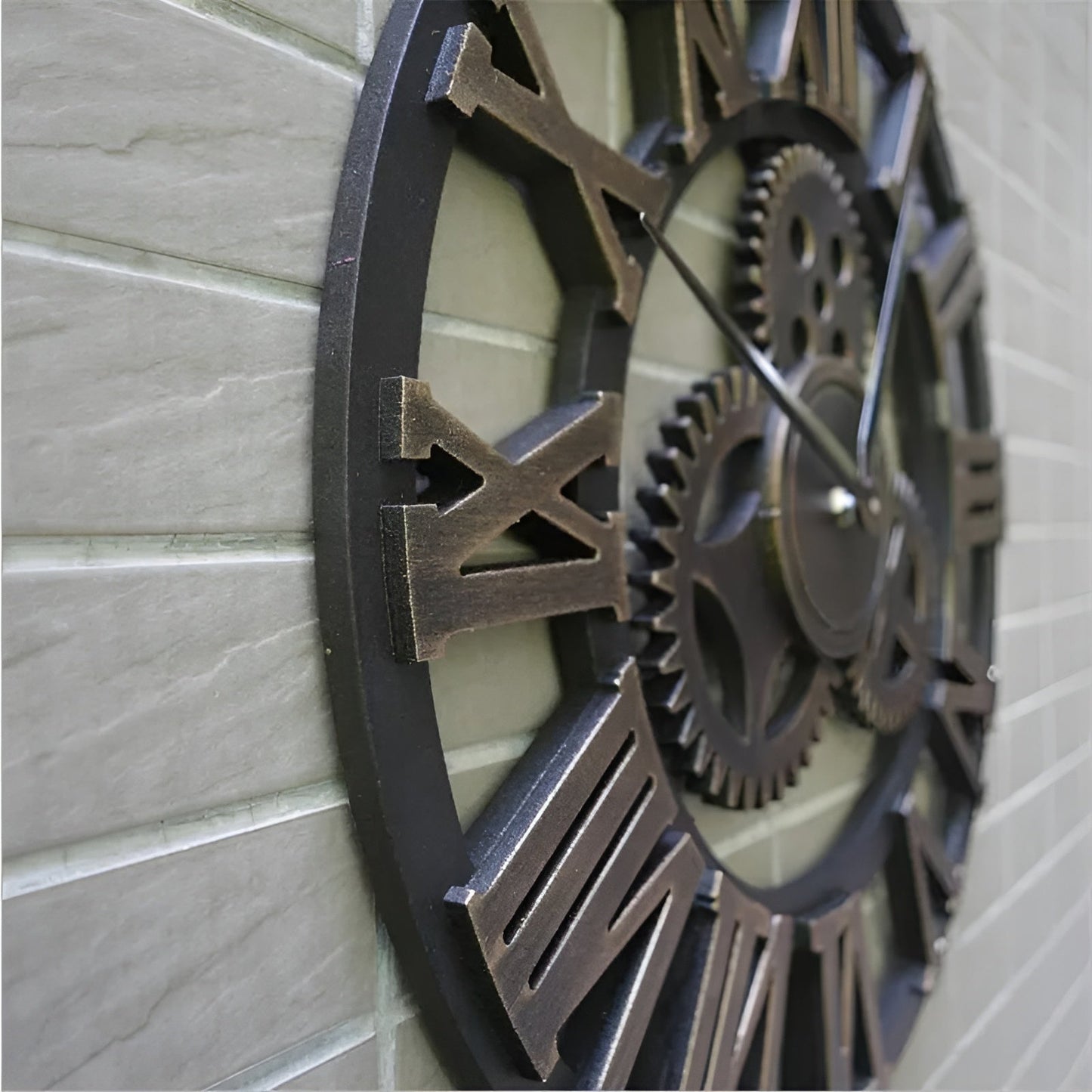 Industrial Wall Clock | Gear Design For Living Room & Office