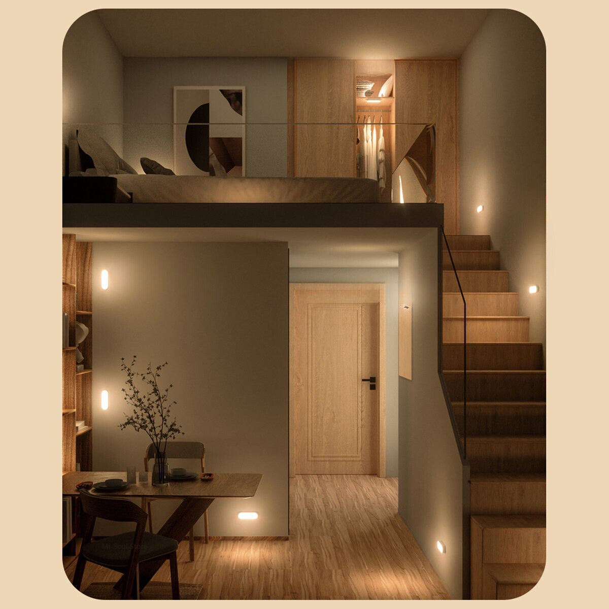 Portable LED Motion Sensor Wall Light | Wireless Cabinet Lighting for Closet