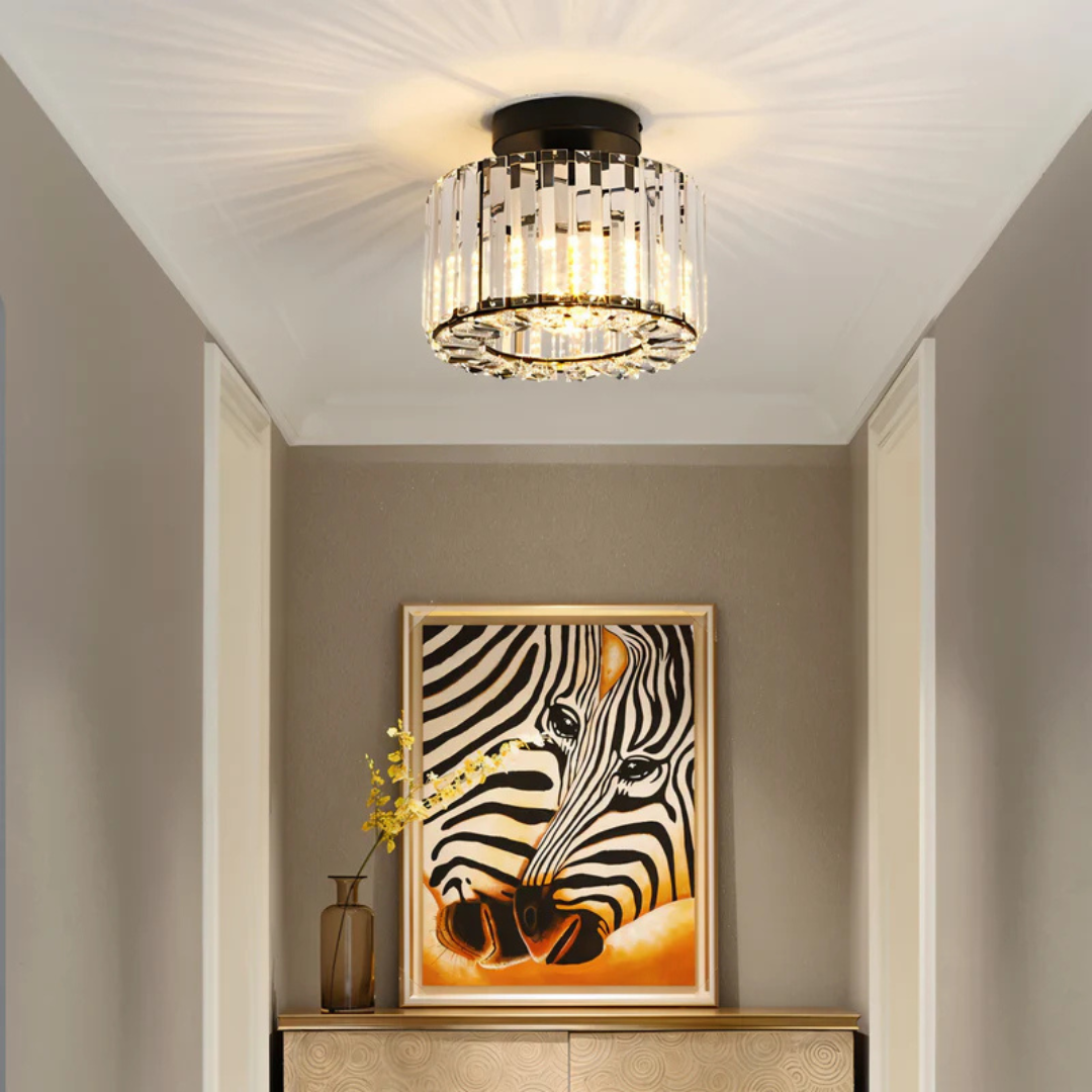 Modern Ceiling Light Round LED Fixture For Living Room & Hallway