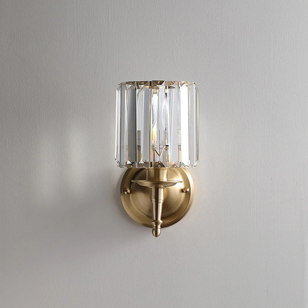 Clear Crystal Wall Light