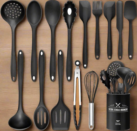 Kitchen Utensil Set | 15 Piece Heat Resistant Non Stick