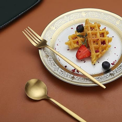 Modern Flatware Set | Sleek Metal Tableware Utensils