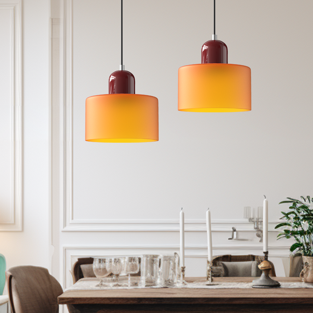 Pendant Light | Adjustable Height Modern Cylinder Shade For Dining Table Kitchen Island
