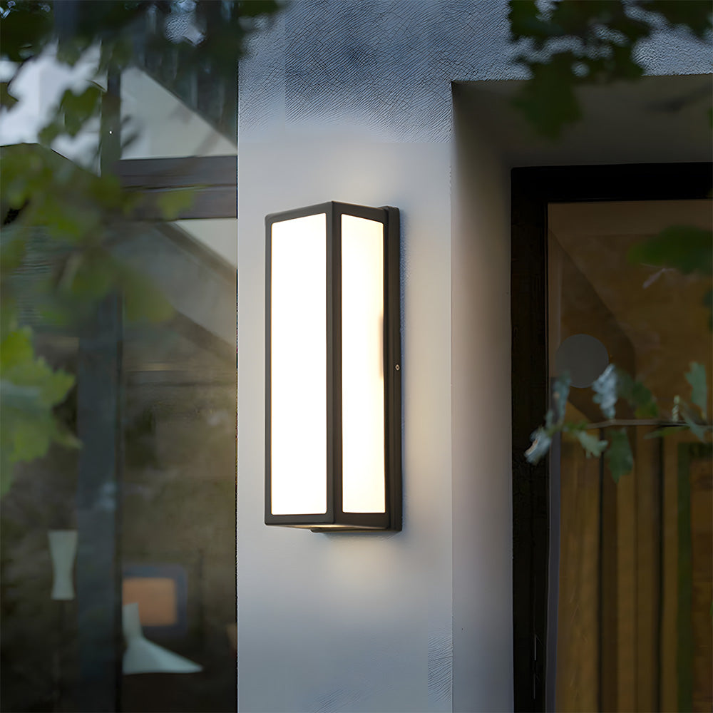 Black Outdoor LED Wall Light