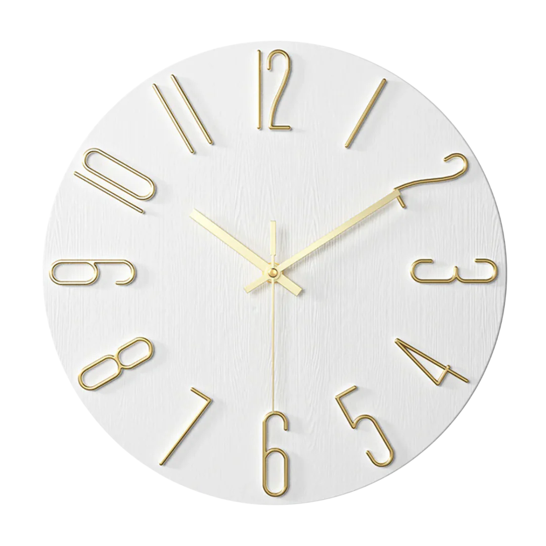 Modern Wall Clock | Minimalist Quartz For Living Room