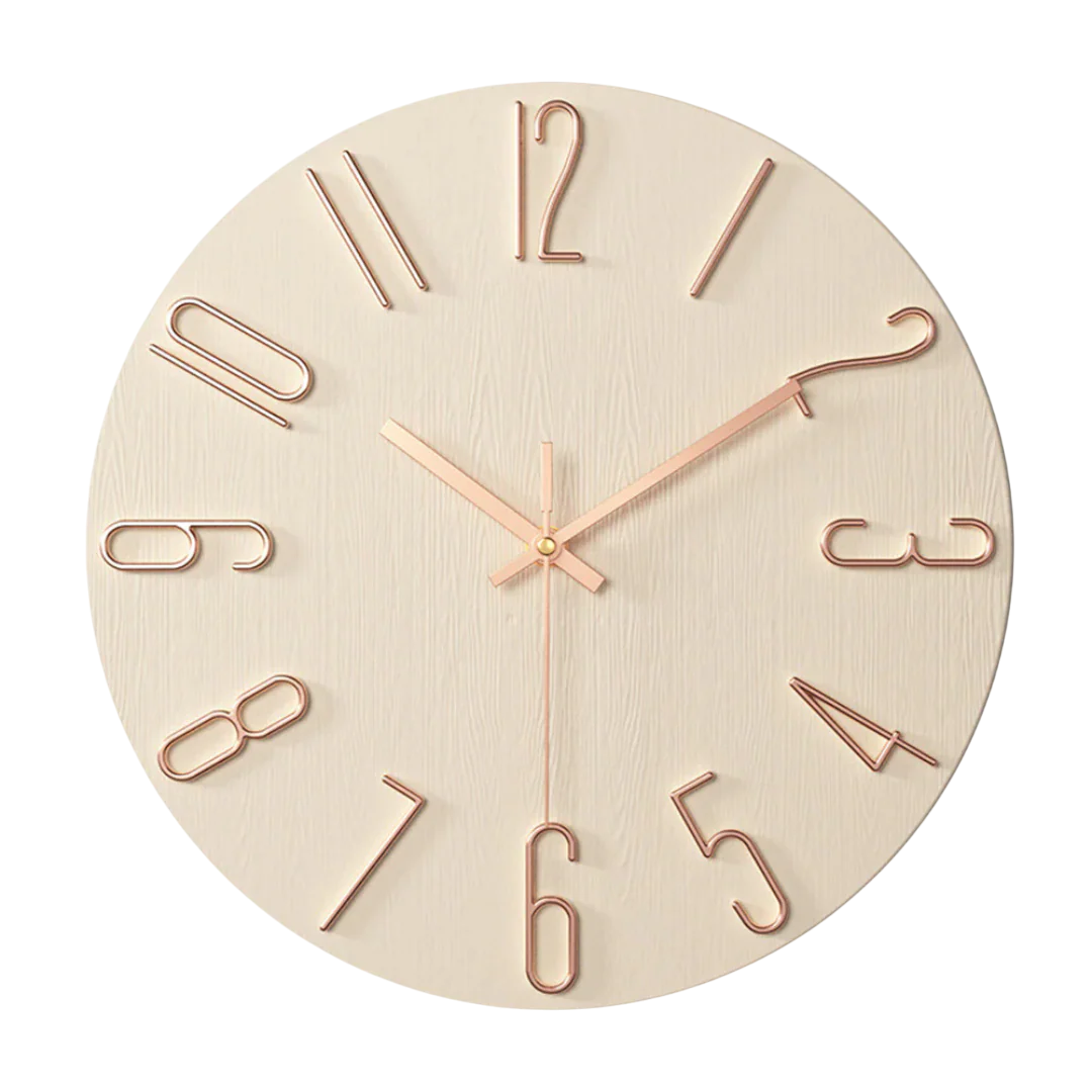 Modern Wall Clock | Minimalist Quartz For Living Room