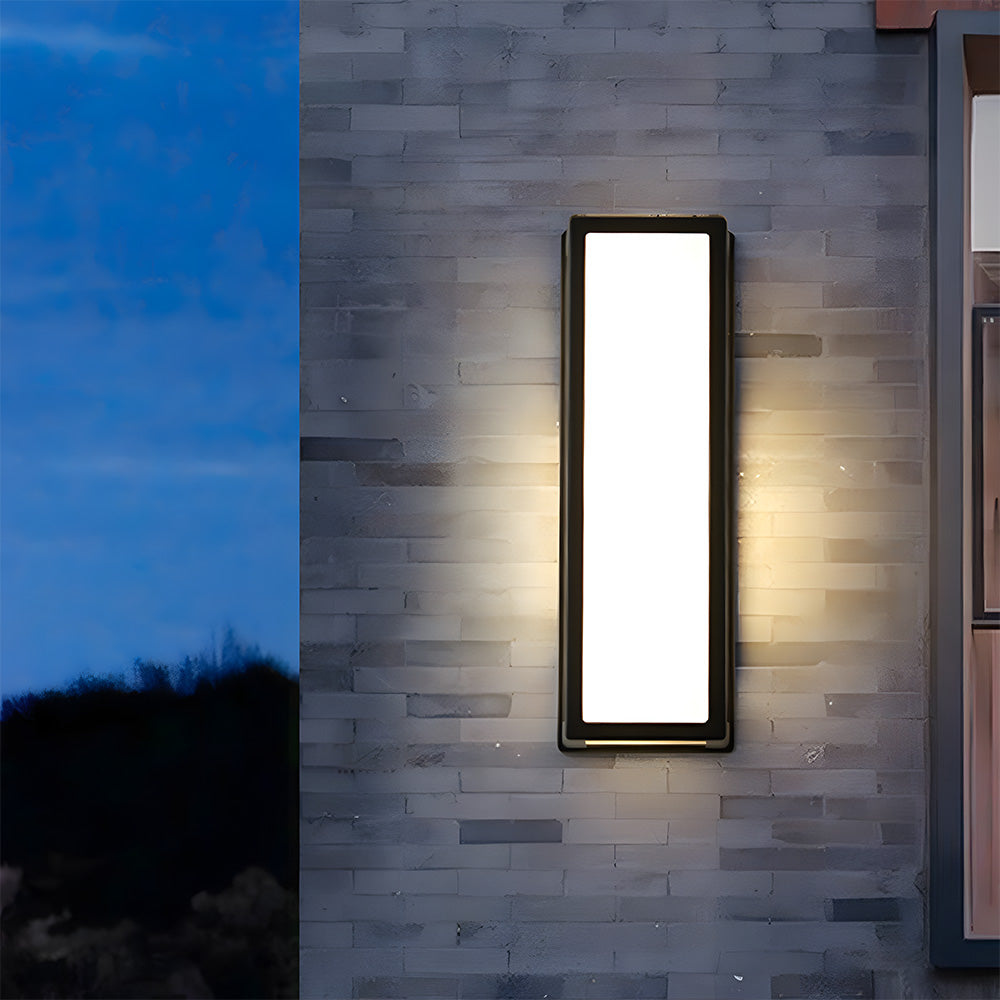 Black Outdoor LED Wall Light