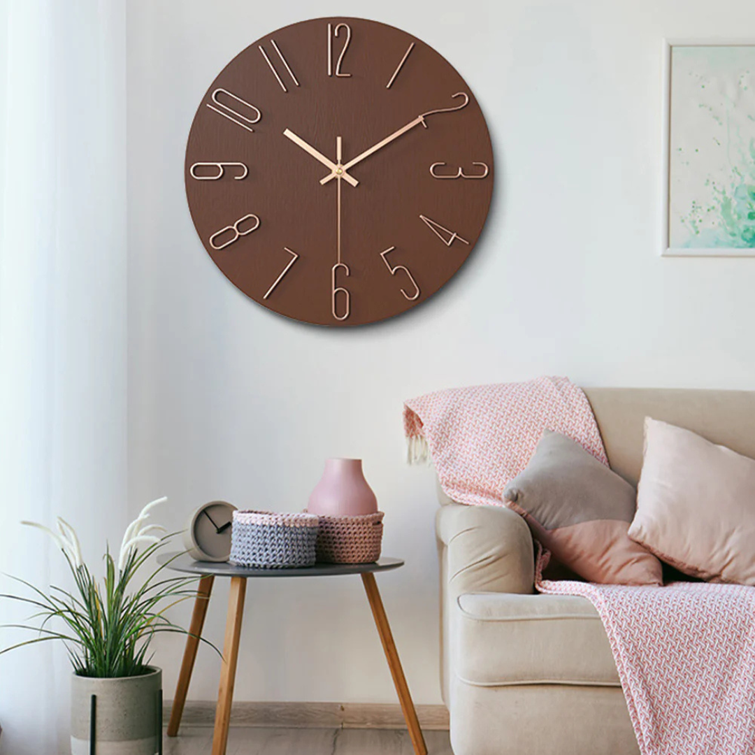 Modern Wall Clock | Minimalist Quartz For Living Room