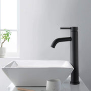 Tall Waterfall Basin Faucet Single Tap | Contemporary Vessel Sink