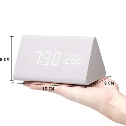 Digital Alarm Clock | LED Display Temperature Calendar Multiple Alarms