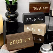 Digital Alarm Clock | LED Display Temperature Calendar Multiple Alarms