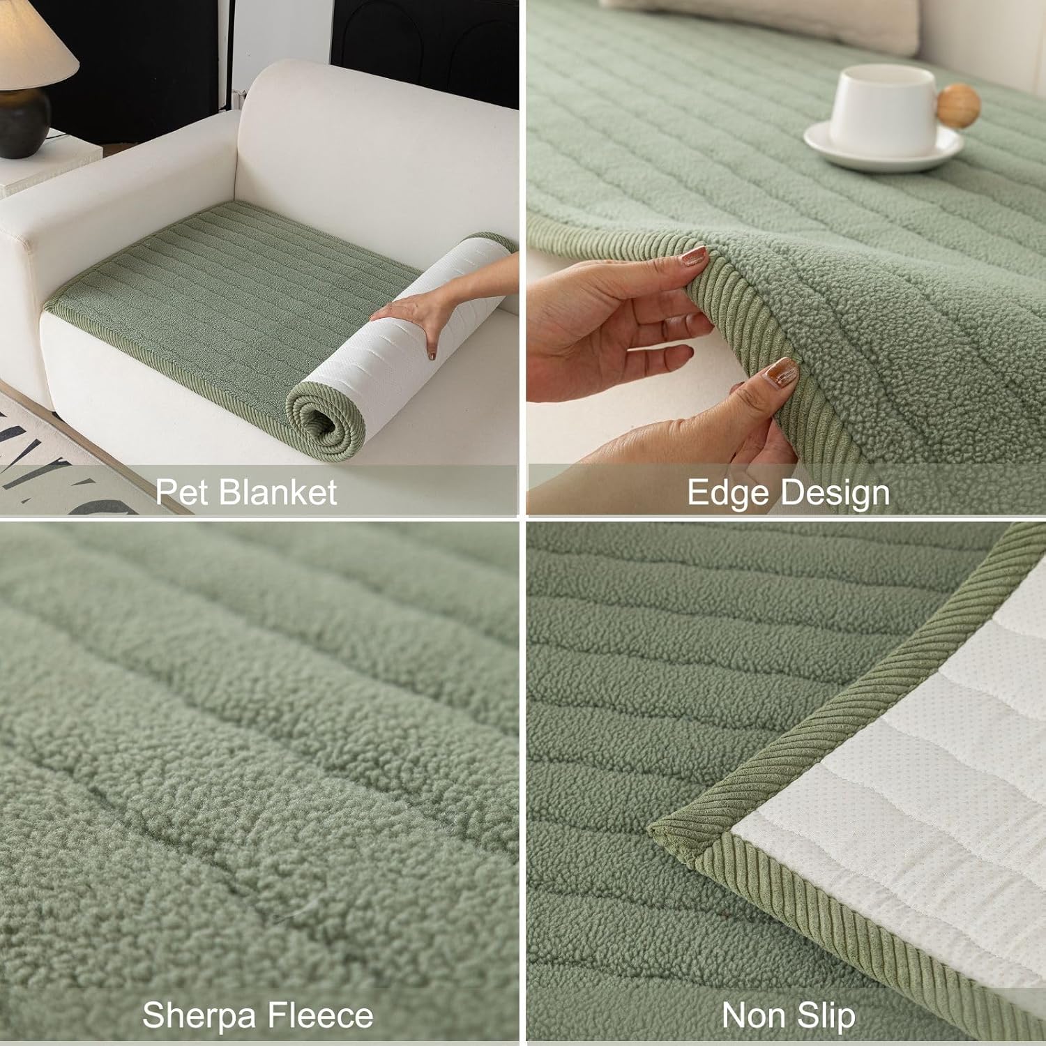 Sofa Cover | Non Slip Washable Furniture Protector For Pets And Spills