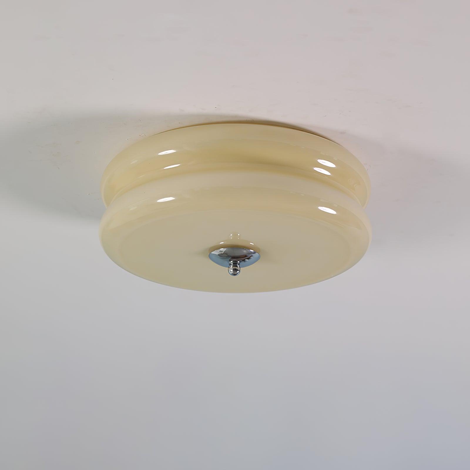 Art Deco Flush Ceiling Light Integrated LED Vintage Style
