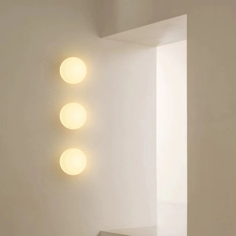 Modern Minimalist Orb Glass Wall Sconce Lamp