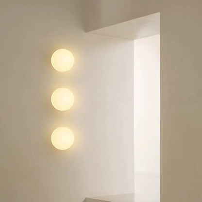 Modern Minimalist Orb Glass Wall Sconce Lamp