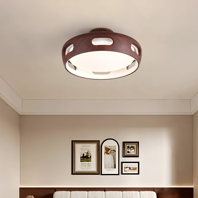 Nordic Round LED Semi-Flush Mount Ceiling Light