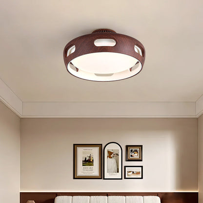 Nordic Round LED Semi-Flush Mount Ceiling Light