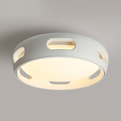 Nordic Round LED Semi-Flush Mount Ceiling Light