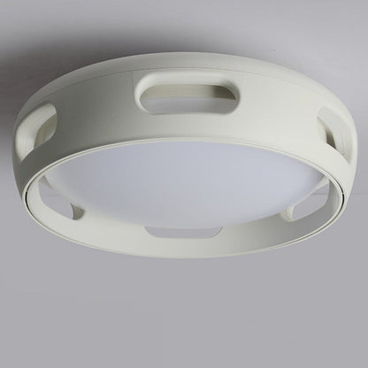 Nordic Round LED Semi-Flush Mount Ceiling Light