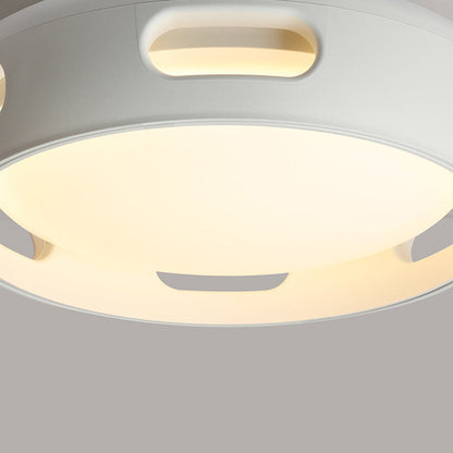 Nordic Round LED Semi-Flush Mount Ceiling Light