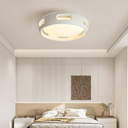 Nordic Round LED Semi-Flush Mount Ceiling Light