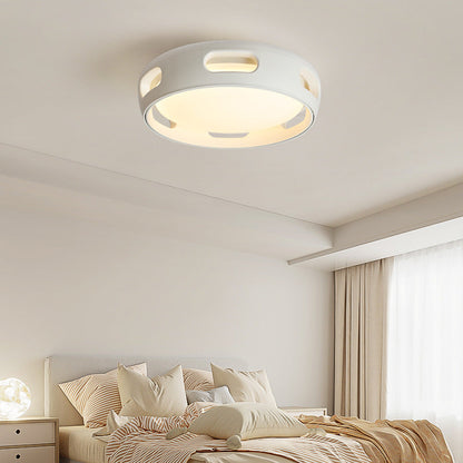 Nordic Round LED Semi-Flush Mount Ceiling Light