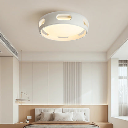 Nordic Round LED Semi-Flush Mount Ceiling Light