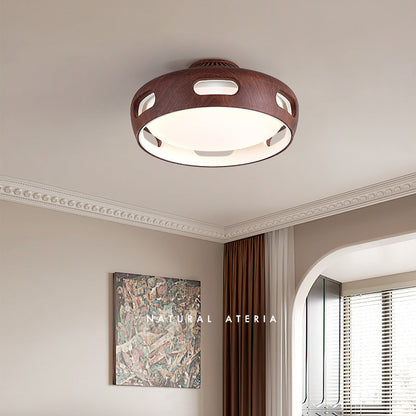 Nordic Round LED Semi-Flush Mount Ceiling Light