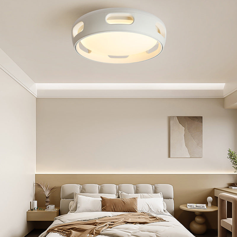Nordic Round LED Semi-Flush Mount Ceiling Light