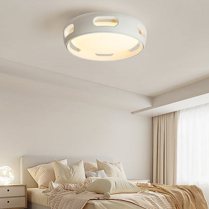 Nordic Round LED Semi-Flush Mount Ceiling Light