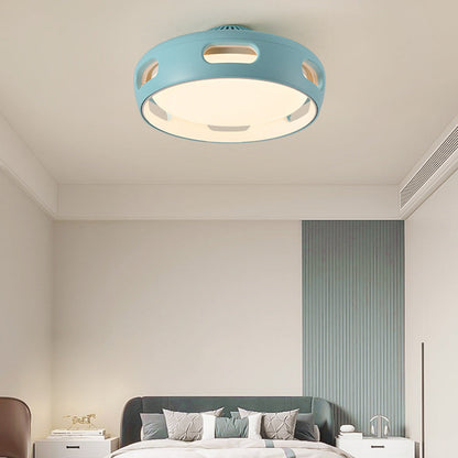 Nordic Round LED Semi-Flush Mount Ceiling Light