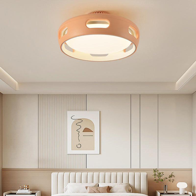 Nordic Round LED Semi-Flush Mount Ceiling Light