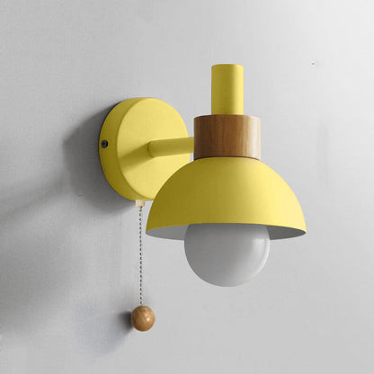 Nordic Wall Sconce Globe | Pull Chain