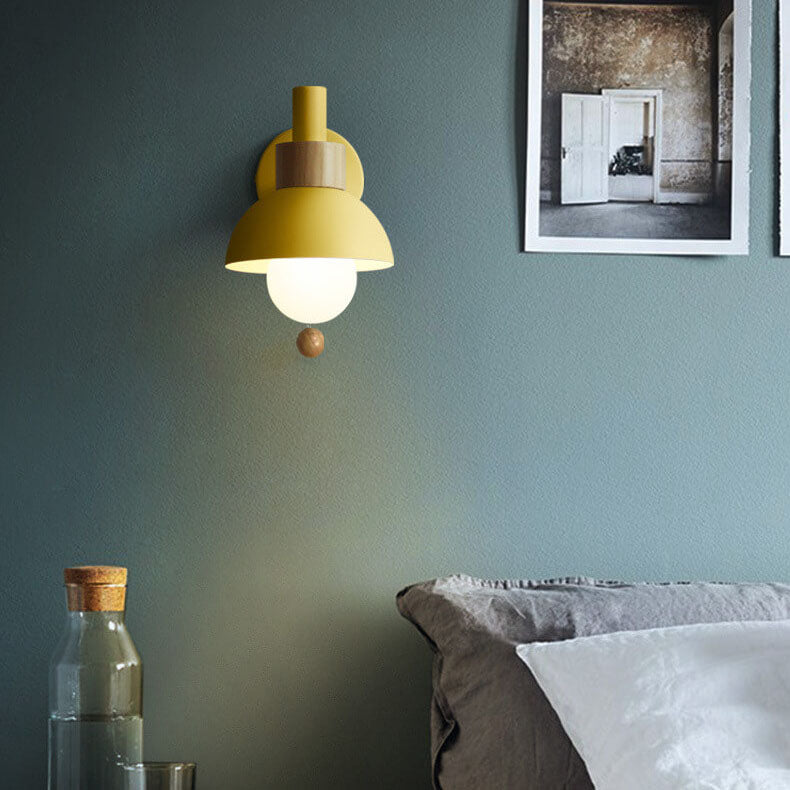 Nordic Wall Sconce Globe | Pull Chain