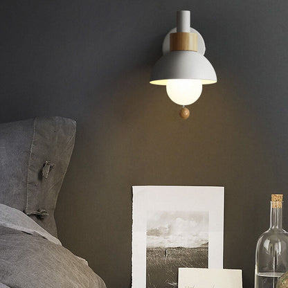 Nordic Wall Sconce Globe | Pull Chain