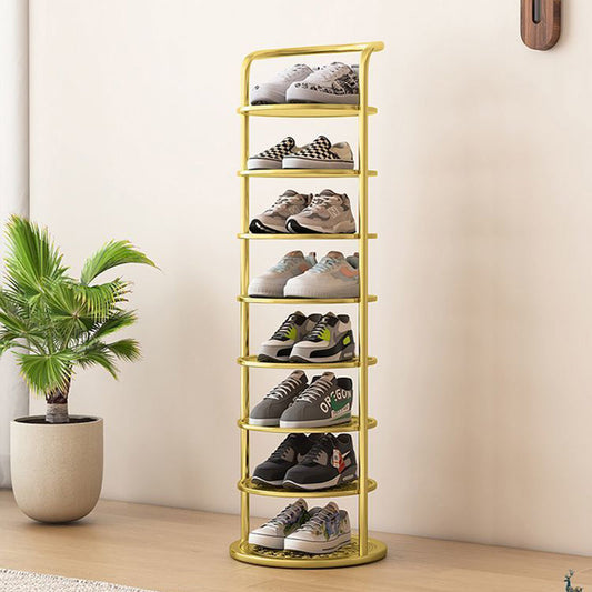 Modern Minimalist Shoe Rack | Round Multi Tier