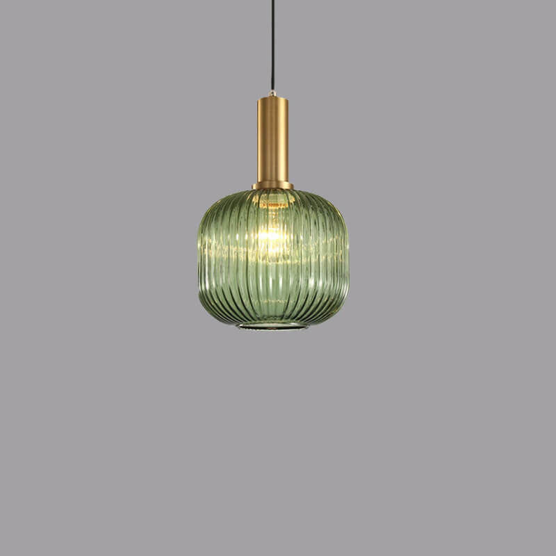 Minimalist Striped Glass Pendant Light